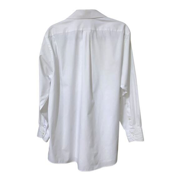 Van Heusen Pinpoint Oxford Button Down Long Sleeve Shirt Size 16 32/33 - Picture 2 of 5